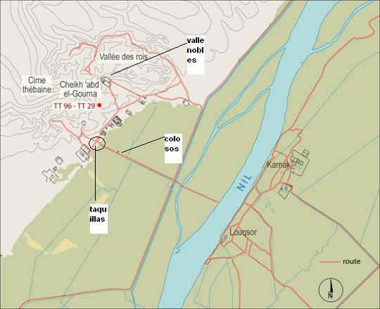 Mapa - Plano del Templo de Saqqara